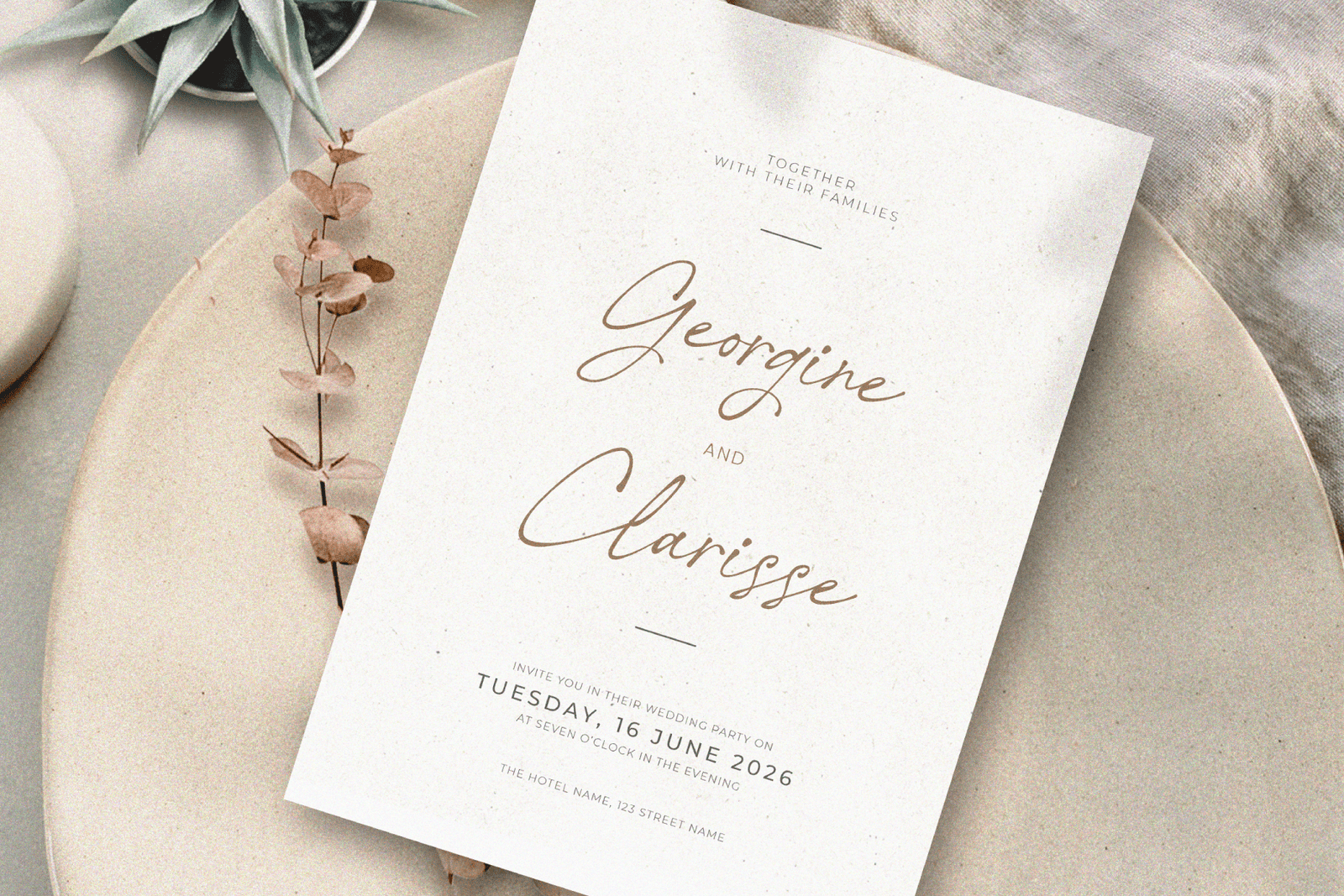 Elegant wedding fonts