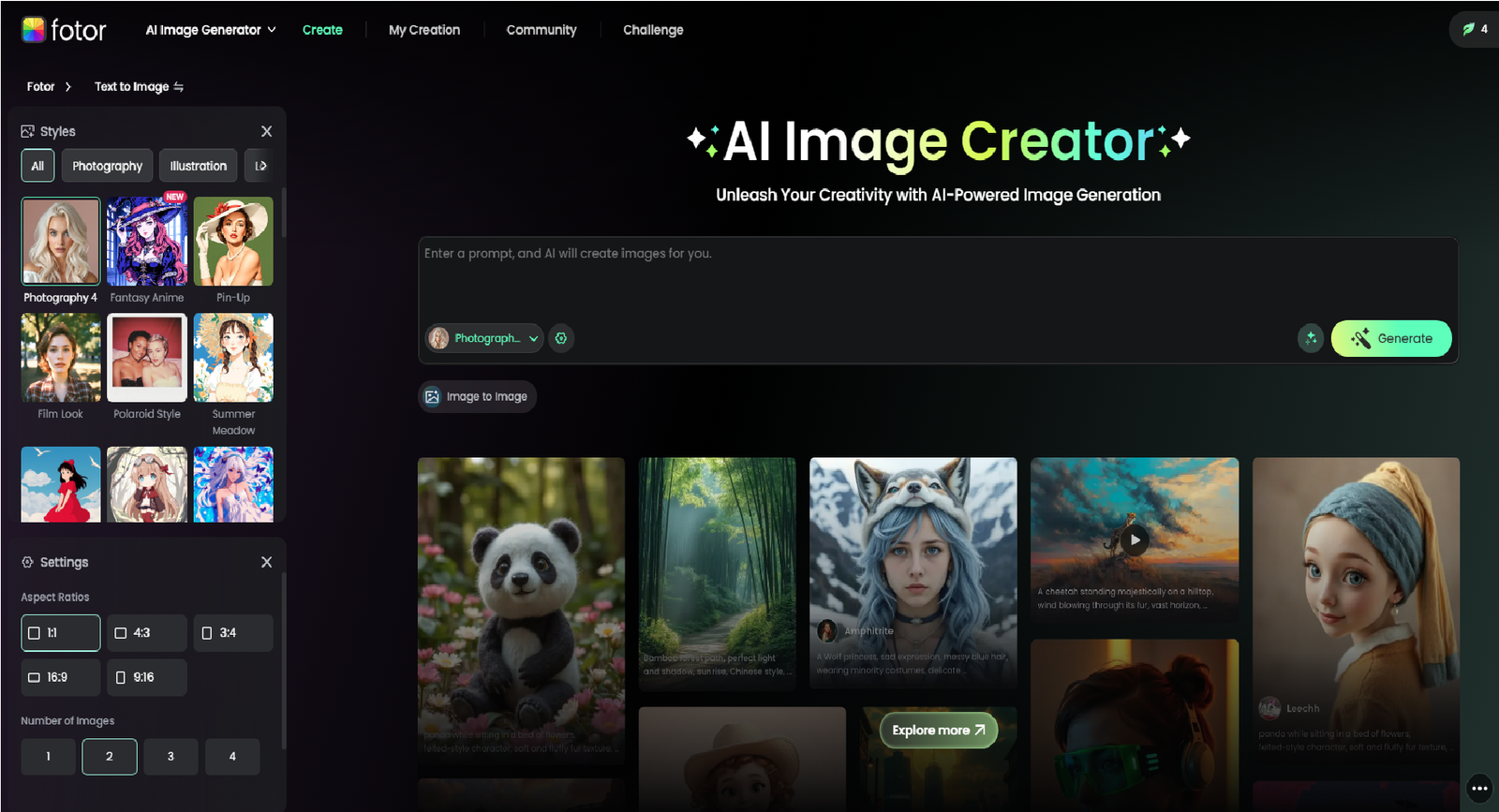 4. Fotor AI Text Effects