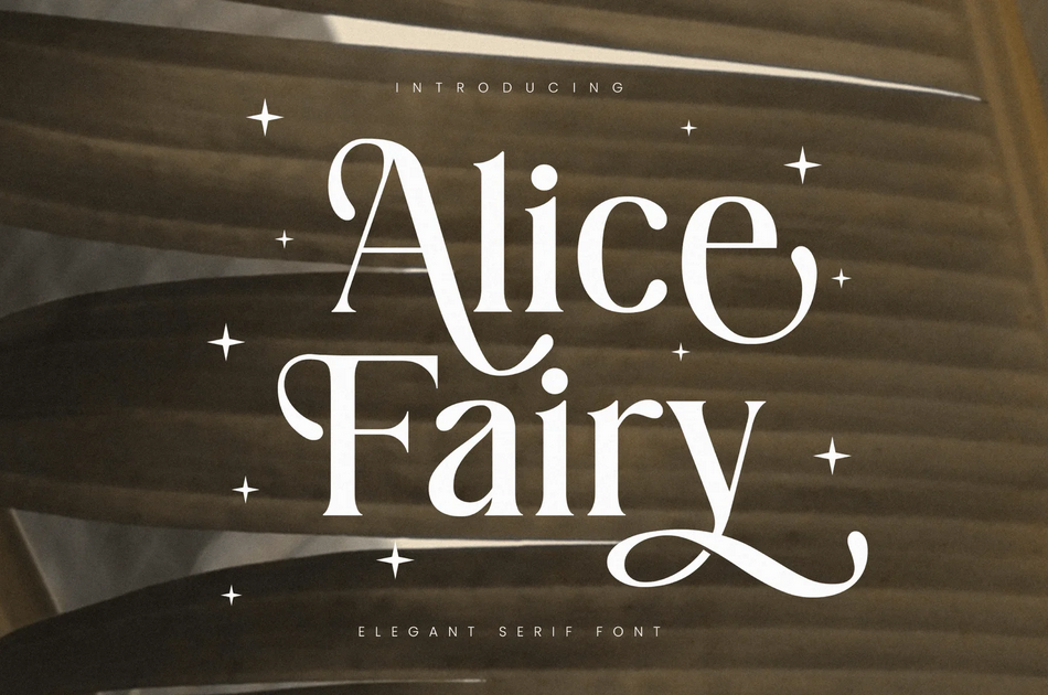 1. Alice Fairy – Beauty Serif Font