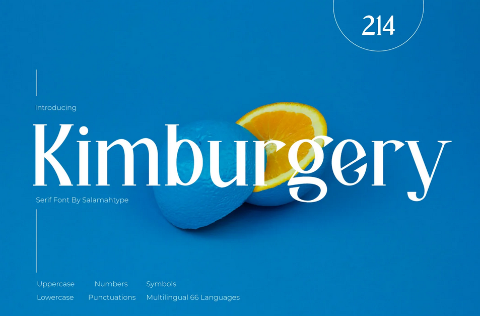15. Kimburgery Free Font