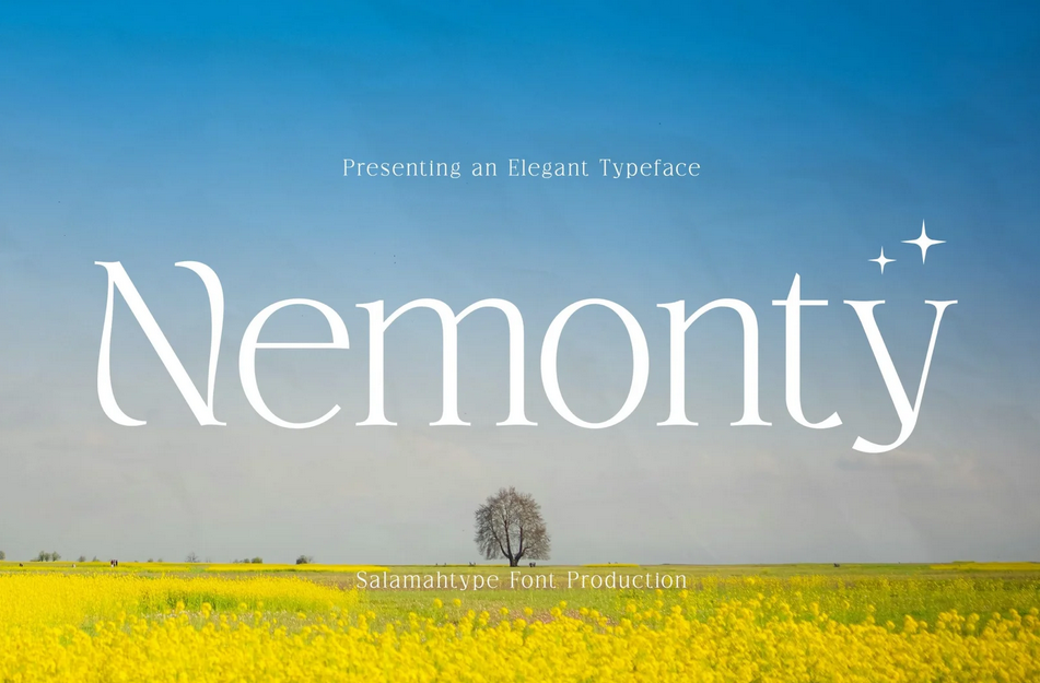 2. Nemonty – Minimalist Font