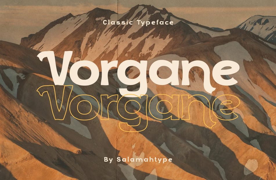 21. Vorgane Vintage Font