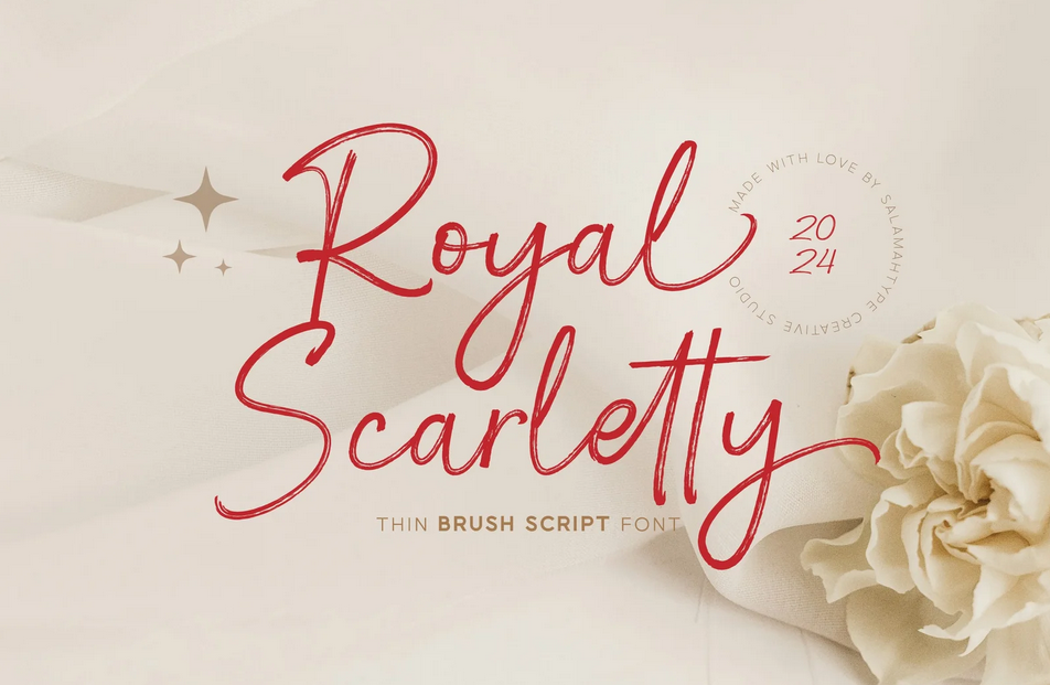 24. Royal Scarletty Script