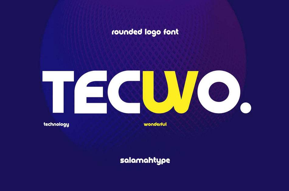 4. TECWO – Rounded Logo Font