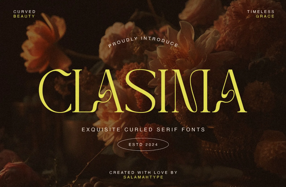 5. Clasima – Elegant Font