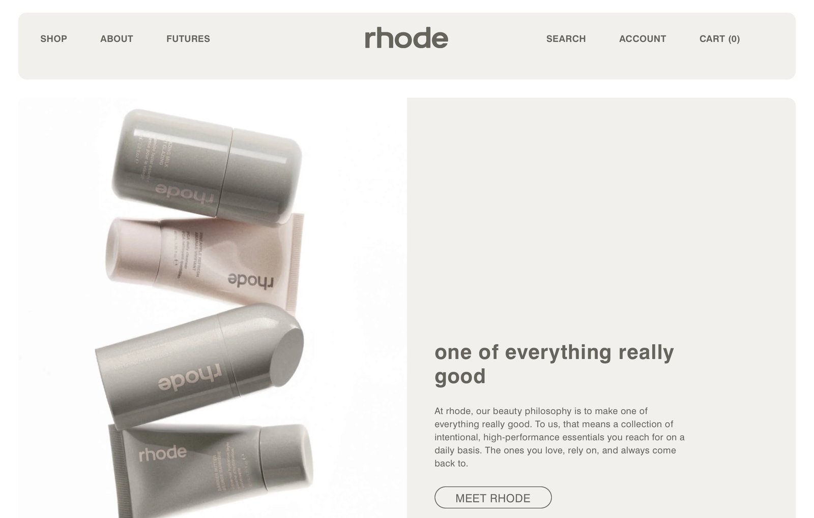 5. Simple Monochromatic Web Design