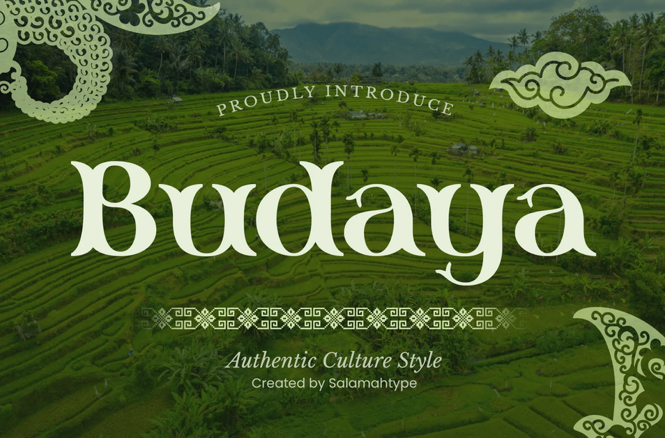 8. Budaya Classic Culture Font