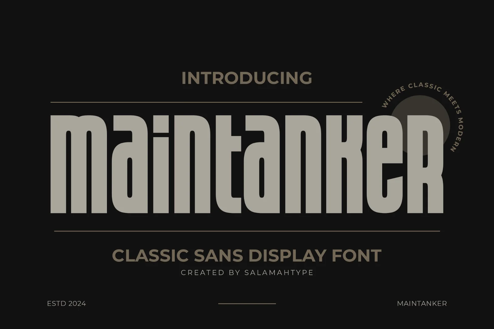Maintanker by Salamah Type